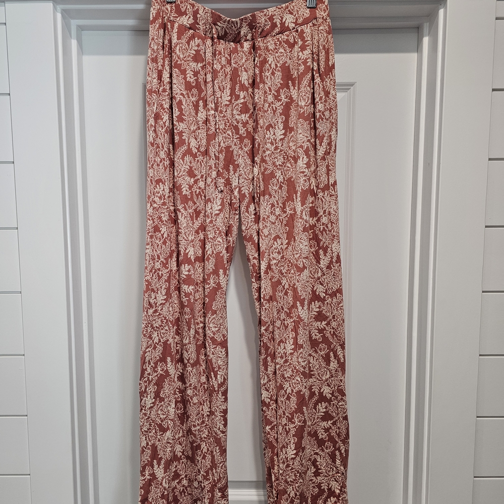 Cozy Earth Bamboo Stretch-knit Pajama Pant Rose Toile, Womens, Small